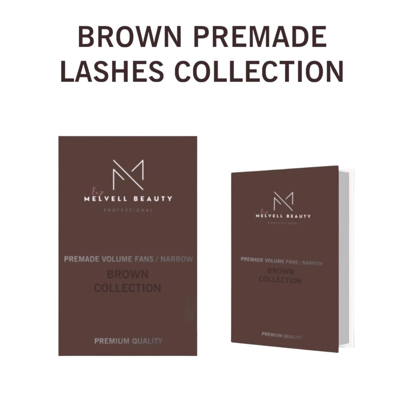 6D - BOUQUETS PRÉ-FAITS NARROW (ÉTROITS) BROWN/MARRON PREMIUM - MELVELL BEAUTY