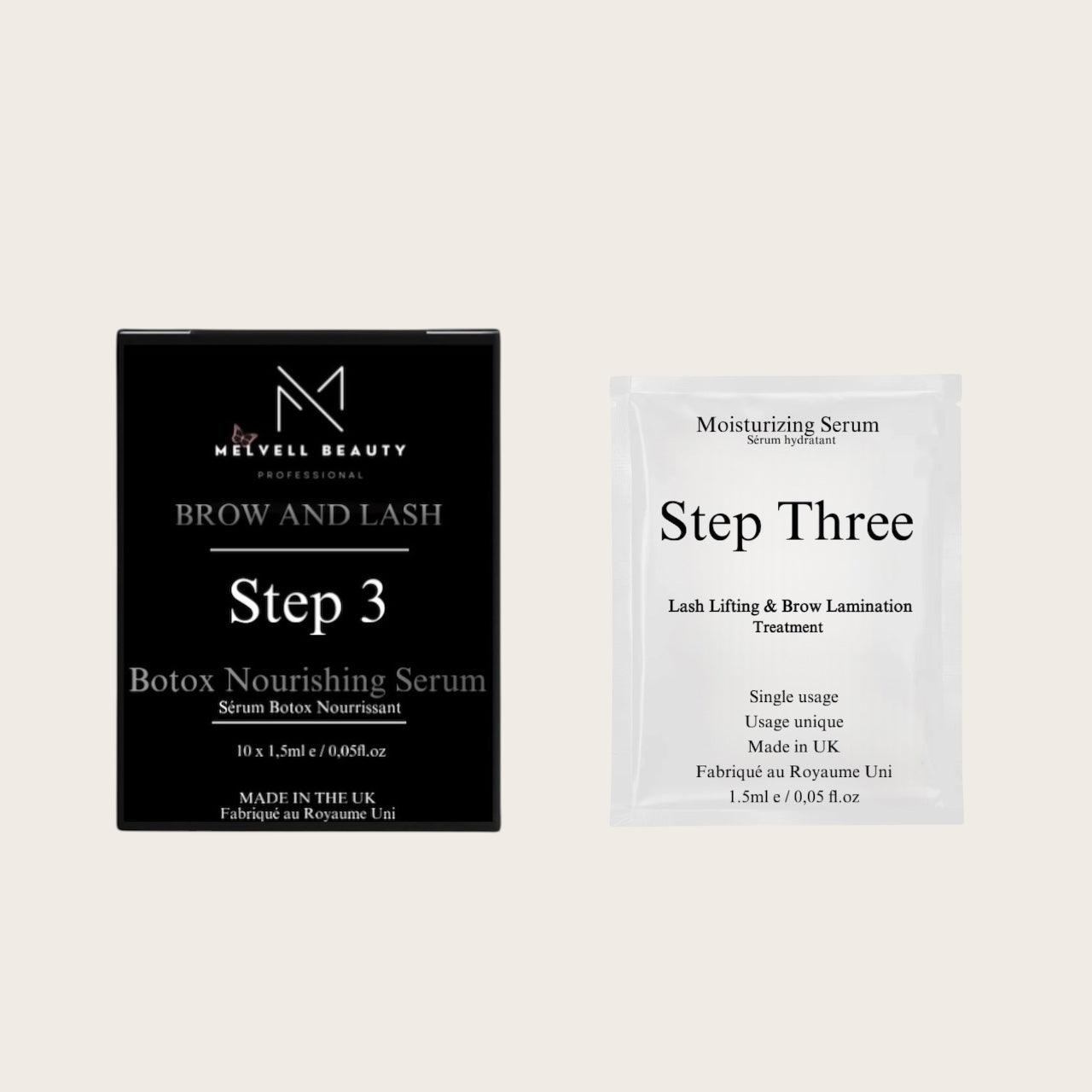 Step 3 - Soin BOTOX nourrissant - Lash Lift & Brow Lift