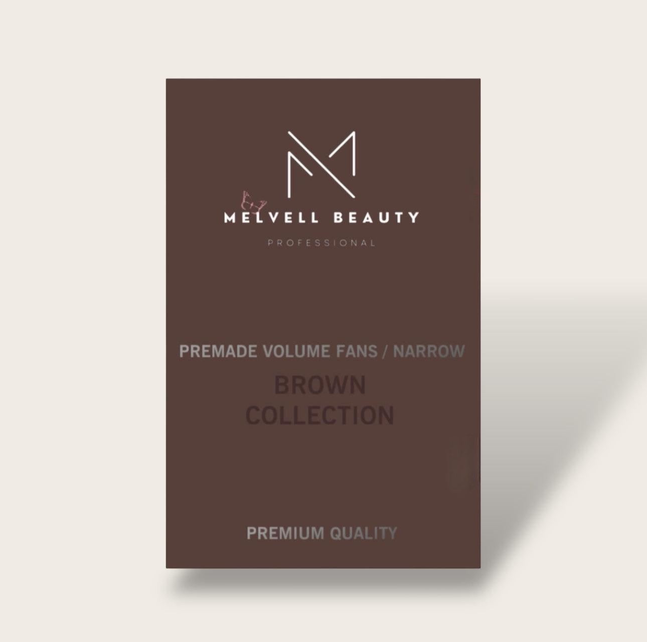 4D - BOUQUETS PRÉ-FAITS NARROW (ÉTROITS) BROWN/MARRON PREMIUM - MELVELL BEAUTY